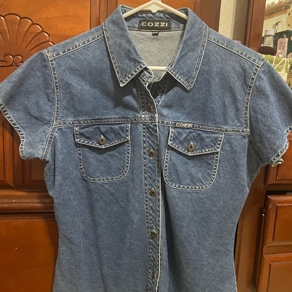 Cozzi denim top XL